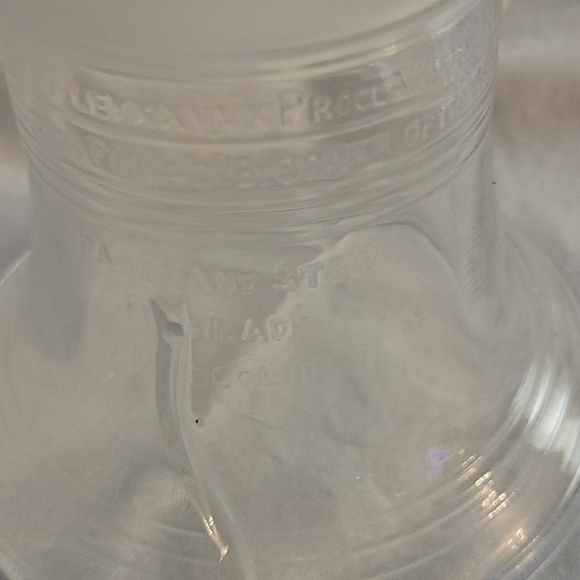 3/$30 Glass Historic Liberty Bell Home Decor - Picture 2 of 6